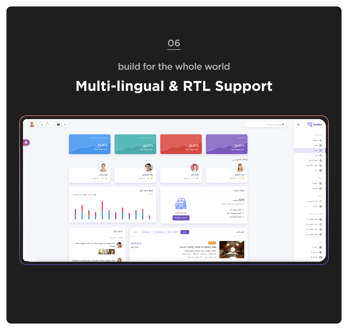 Jumbo – React Admin Dashboard Template | Next.js, MUI, Vite | SaaS Admin Panel UI Kit